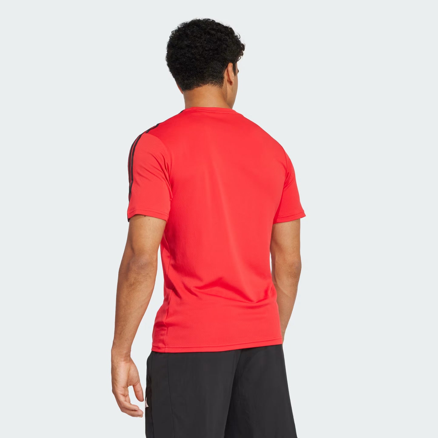 Polera Hombre Train Essentials 3-Stripes Red