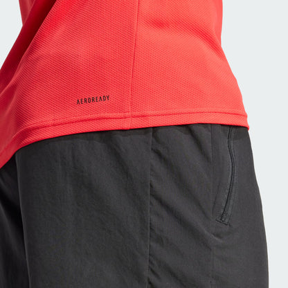 Polera Hombre Train Essentials 3-Stripes Red