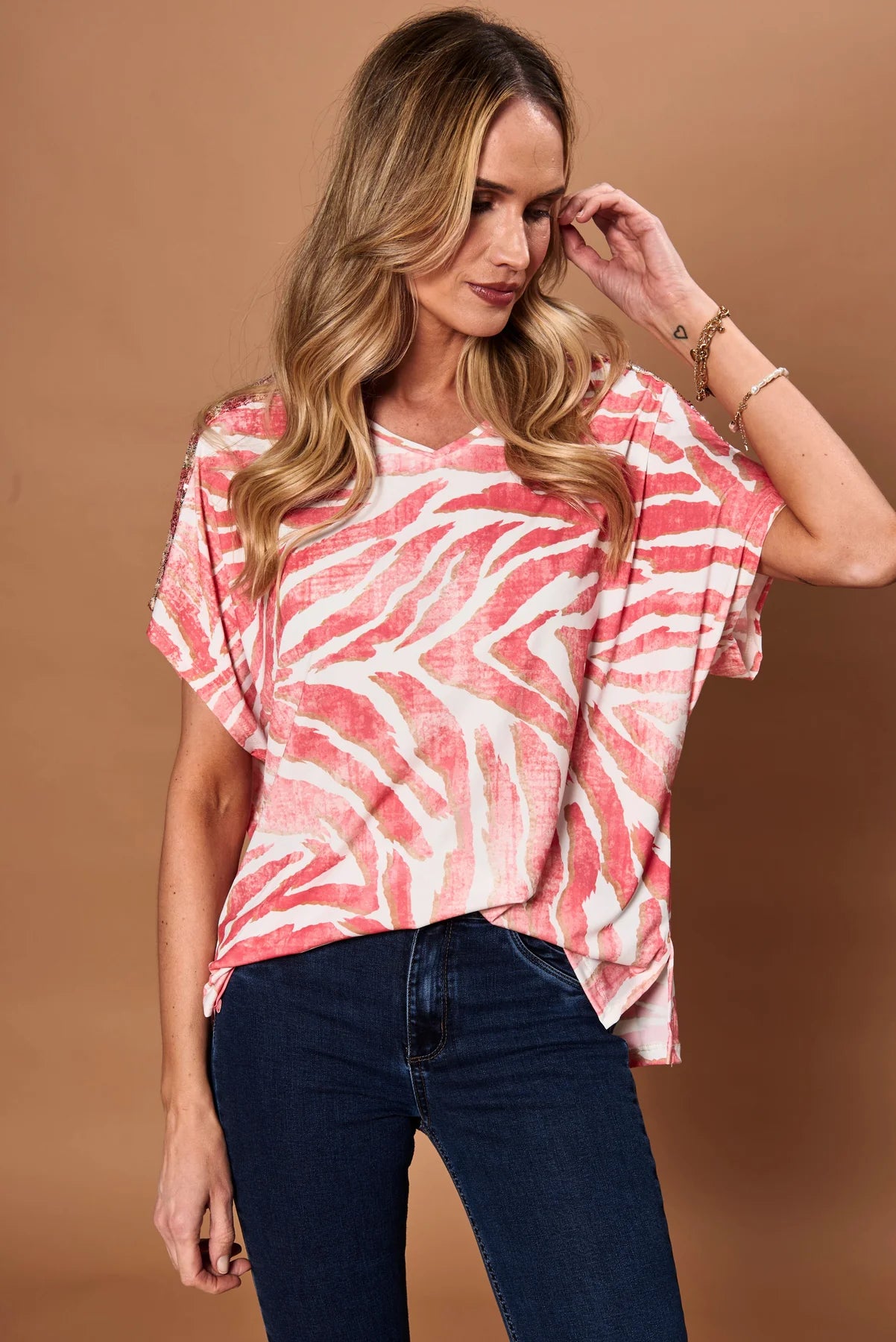 Polera Mujer Amal Coral