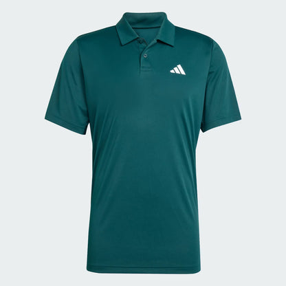 Polera Hombre Cuello Club Tenis Verde Oscuro