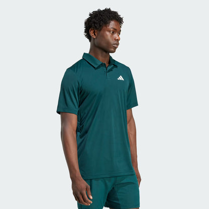 Polera Hombre Cuello Club Tenis Verde Oscuro