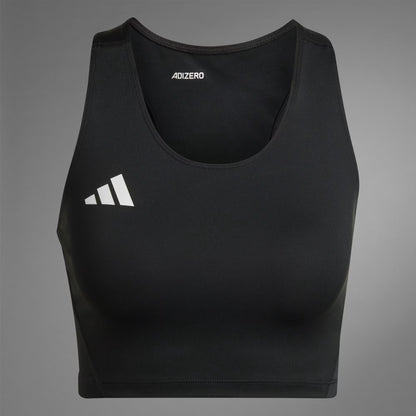 Polera Mujer Corta de Running Adizero Essentials Negra