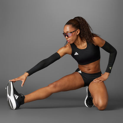 Polera Mujer Corta de Running Adizero Essentials Negra