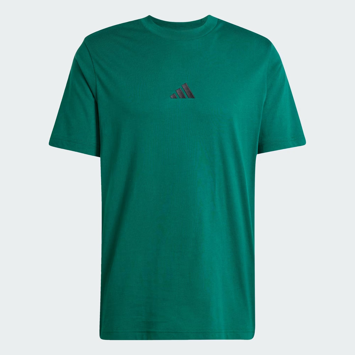 Polera Hombre Essentials 3 Tiras Tejido Jersey Collegiate Green