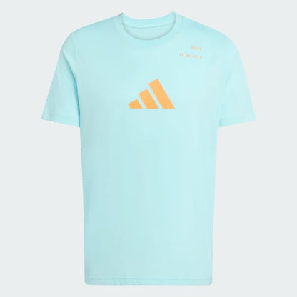 Polera HombreGraphic Padel Category Celeste