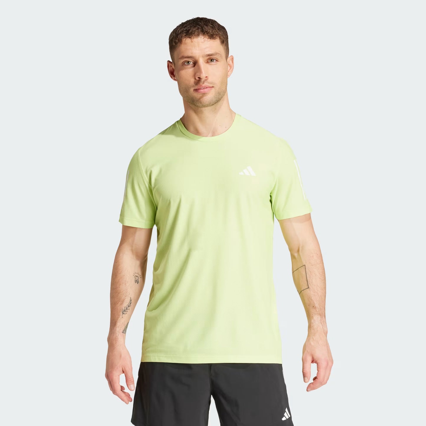 Polera Hombre Running Own the Run Pulse Lime