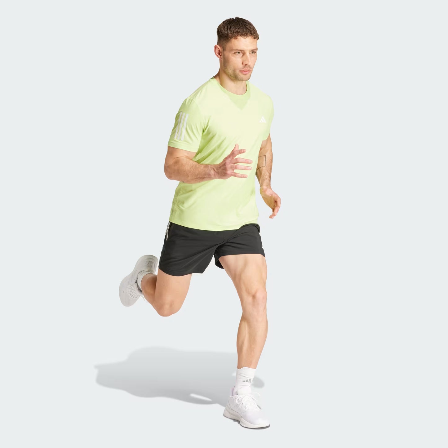 Polera Hombre Running Own the Run Pulse Lime