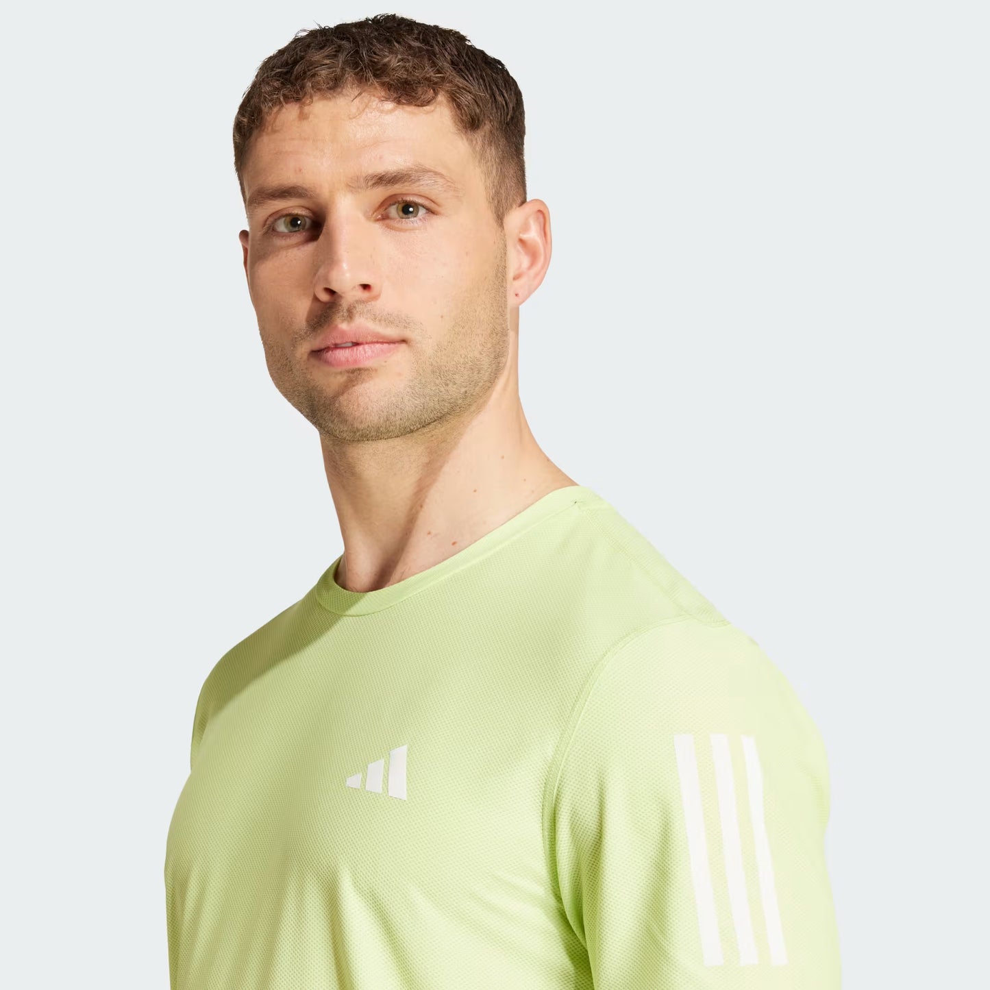 Polera Hombre Running Own the Run Pulse Lime