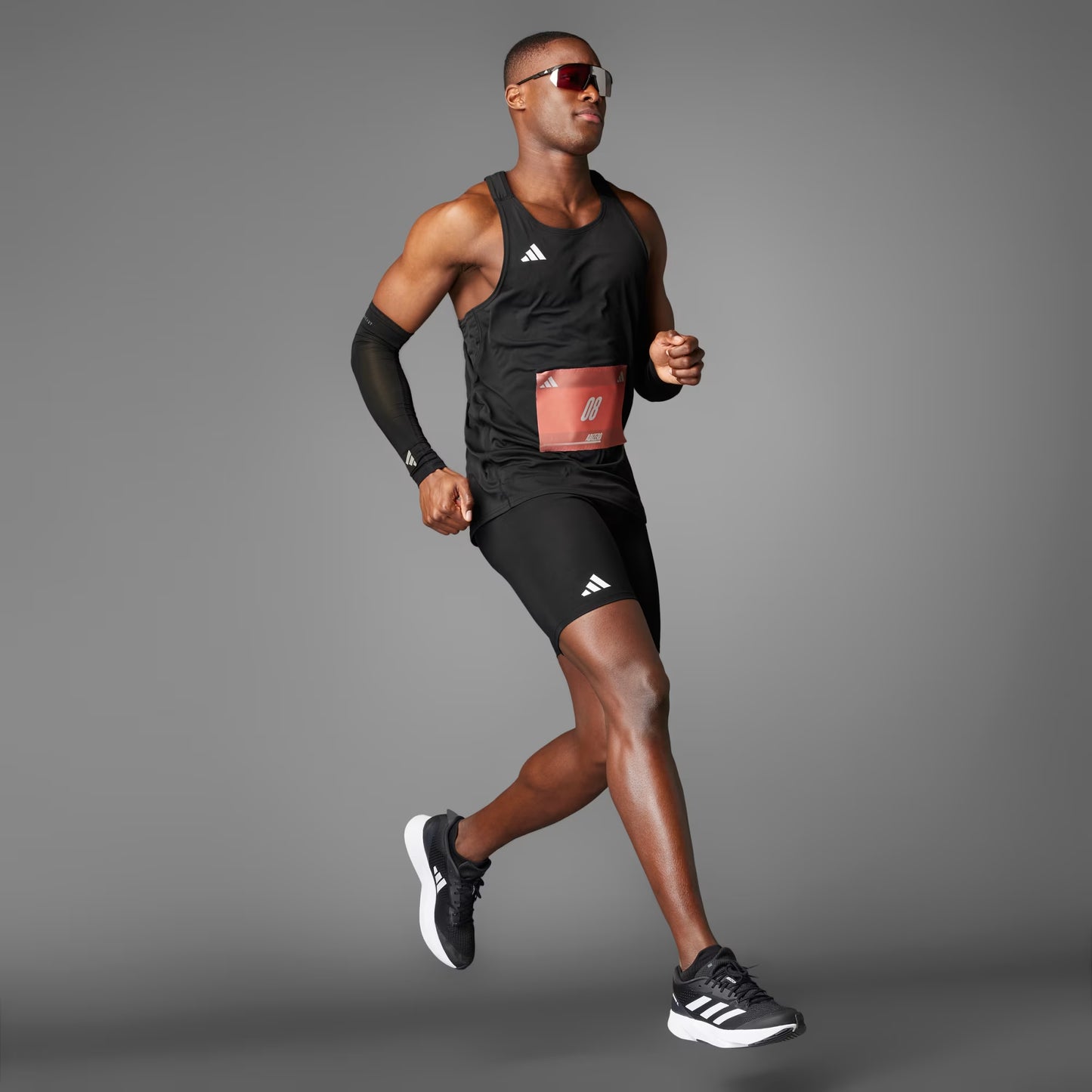 Polera Hombre Sin Mangas Adizero Running Essentials Negra