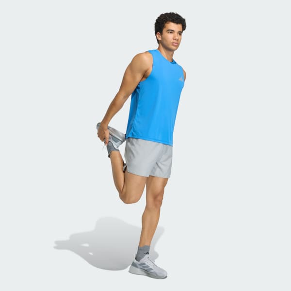 Polera Hombre Sin Mangas de Running adi365 Essentials Azul Real