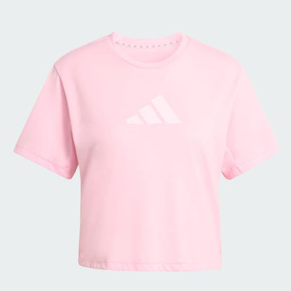 Polera Mujer de Entrenamiento Train Essentials Big Logo Performance Rosa