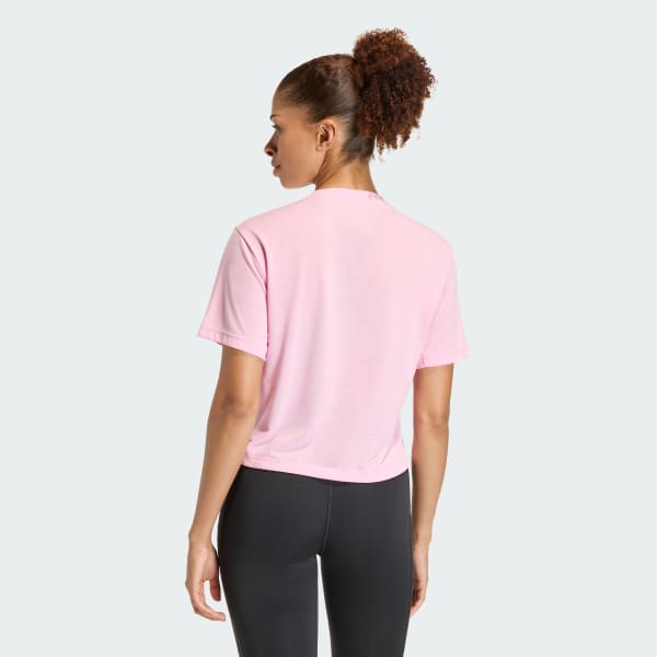 Polera Mujer de Entrenamiento Train Essentials Big Logo Performance Rosa