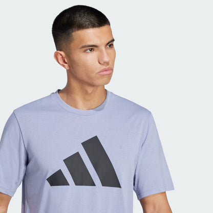 Polera Hombre Entrenamiento Train Essentials Feelready Logo Violet
