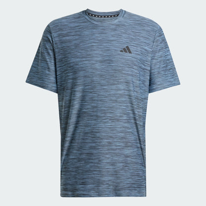 Polera Hombre Entrenamiento Train Essentials Stretch Glow Blue Mel