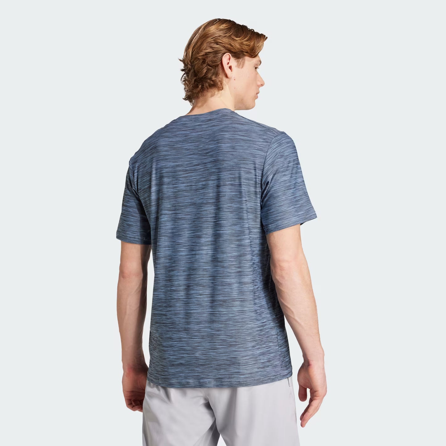 Polera Hombre Entrenamiento Train Essentials Stretch Glow Blue Mel