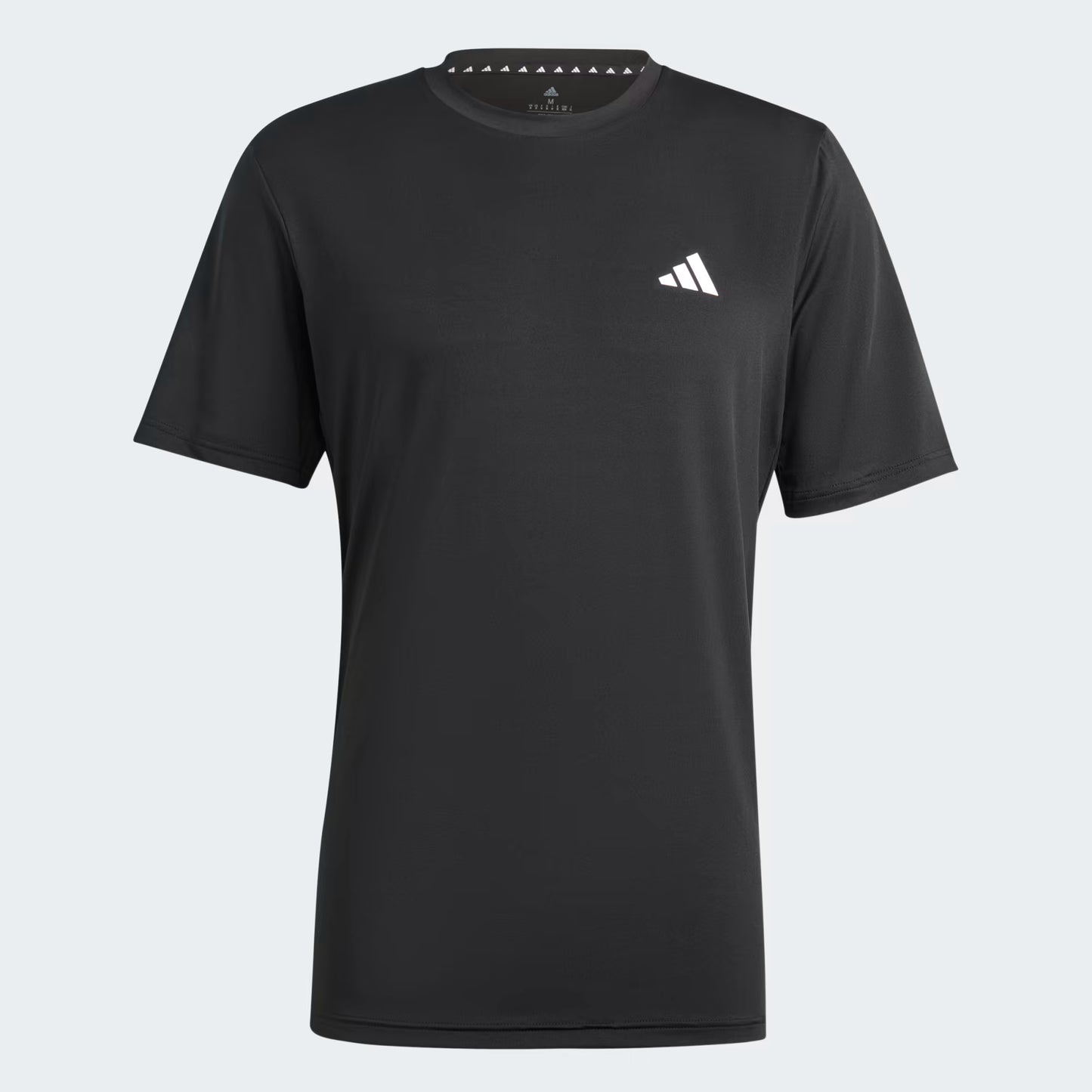 Polera Hombre Entrenamiento Train Essentials Stretch Negra/Blanca
