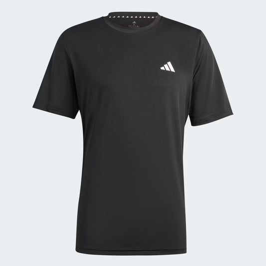Polera Hombre Entrenamiento Train Essentials Stretch Negra/Blanca