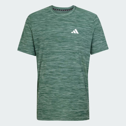 Polera Hombre Entrenamiento Train Essentials Stretch Silver Green