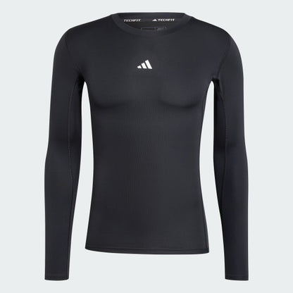Polera Mujer de Entrenamiento de Compresión TECHFIT Manga Larga Negro
