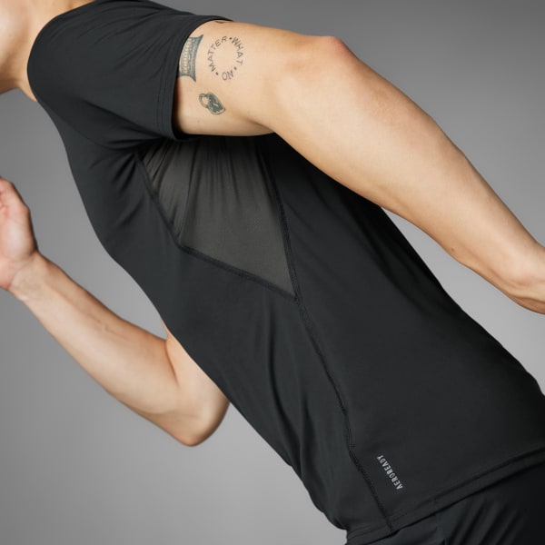 Polera Hombre de Running Adizero Essentials Negro