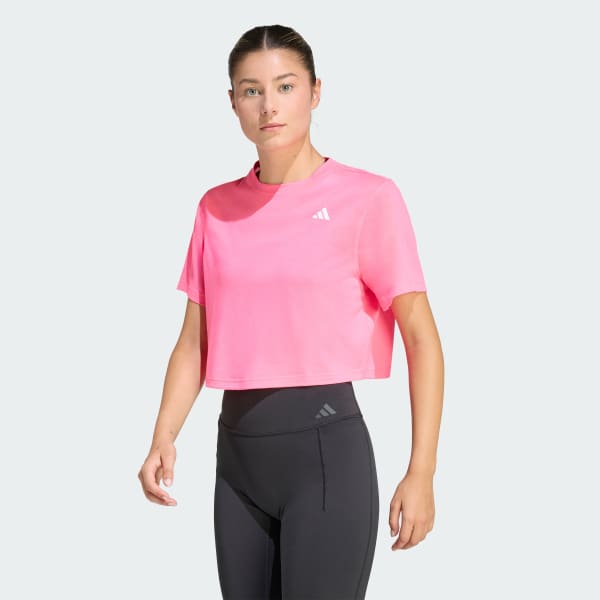 Polera Mujer de entrenamiento Train Essentials Boxy Rosa