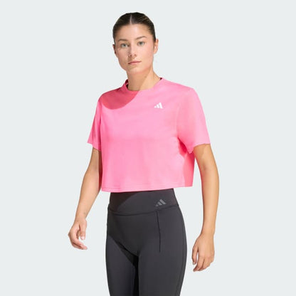 Polera Mujer de entrenamiento Train Essentials Boxy Rosa