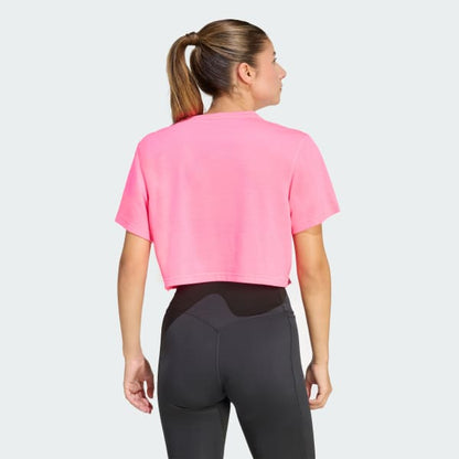 Polera Mujer de entrenamiento Train Essentials Boxy Rosa