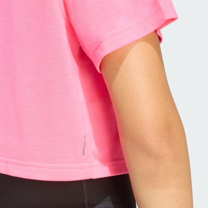Polera Mujer de entrenamiento Train Essentials Boxy Rosa