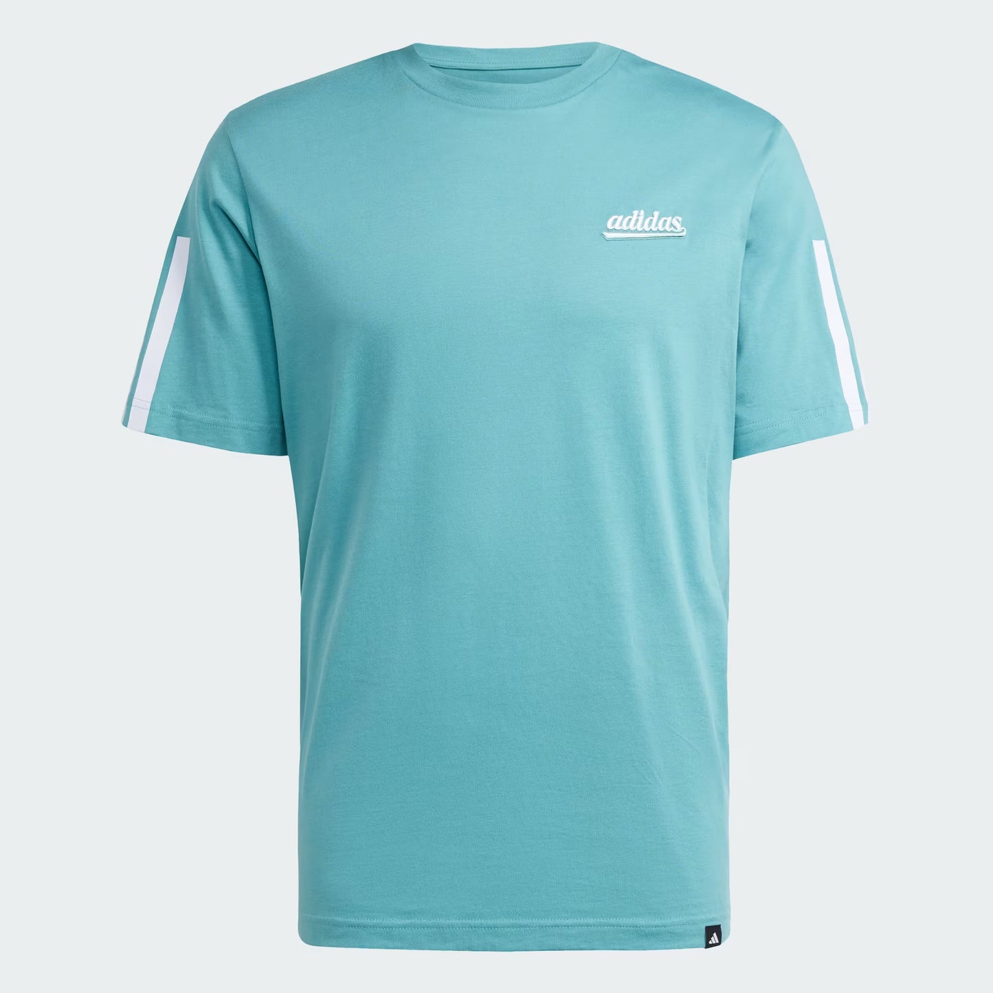 Polera Hombre Graphic Color Script Powder Teal