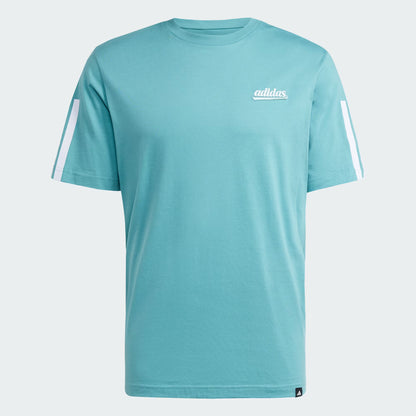 Polera Hombre Graphic Color Script Powder Teal