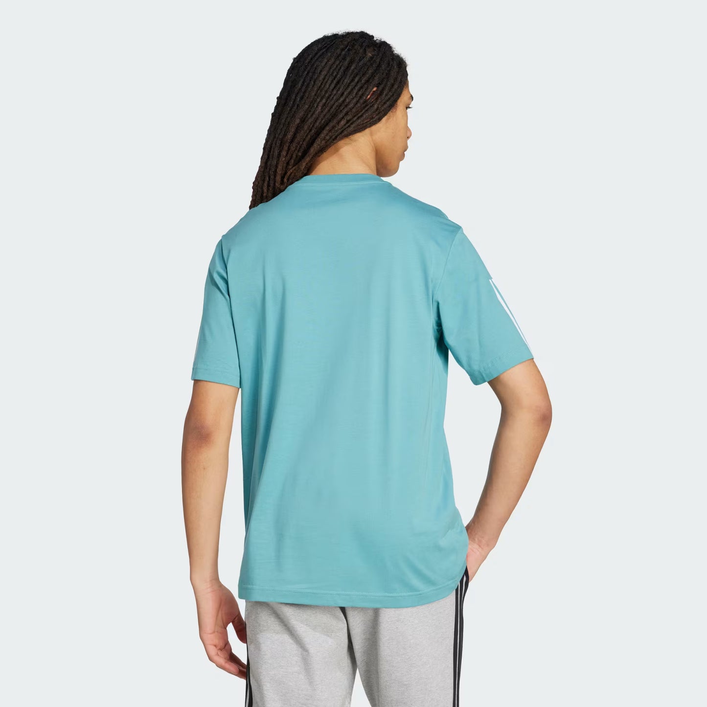 Polera Hombre Graphic Color Script Powder Teal