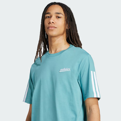 Polera Hombre Graphic Color Script Powder Teal