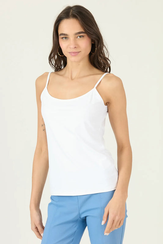 Polera Mujer Con Tirantes Blanco