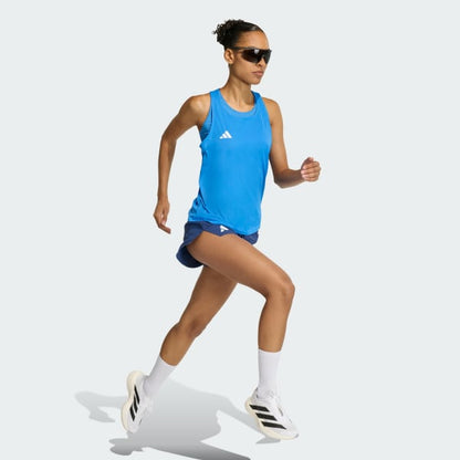 Polera Mujer sin Mangas de Running Adizero Essentials Azul