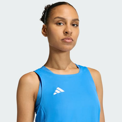 Polera Mujer sin Mangas de Running Adizero Essentials Azul