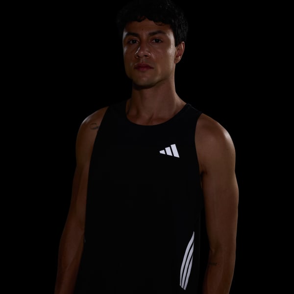 Polera Hombre sin Mangas para Running adi365 Climacool Negro