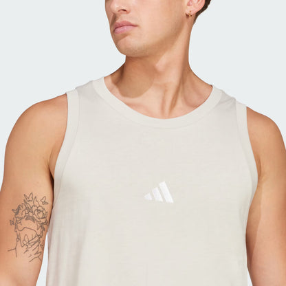 Polera Hombre sin mangas Essentials Small Logo Beige