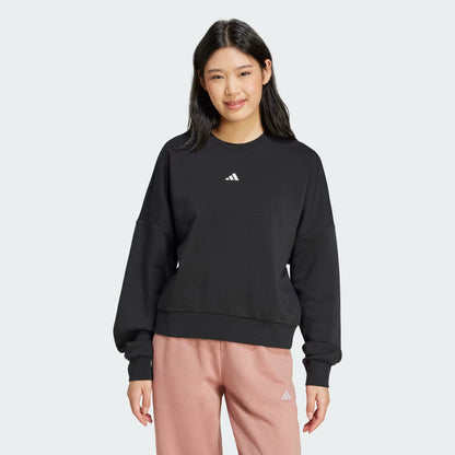 Polerón Mujer Essentials Feelcozy Logo Pequeño Negro