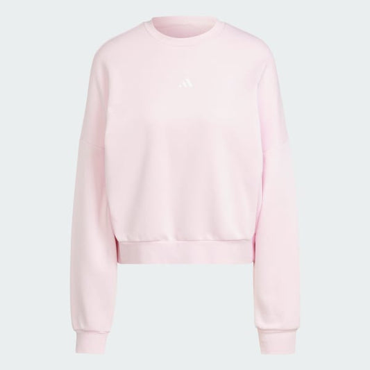 Polerón Mujer Essentials Feelcozy Logo Pequeño Rosa