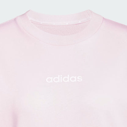 Polerón Mujer Essentials Linear French Terry Clear Pink