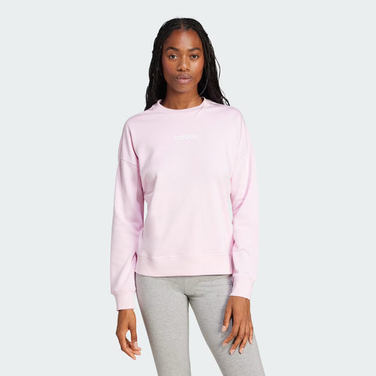 Polerón Mujer Essentials Linear French Terry Clear Pink