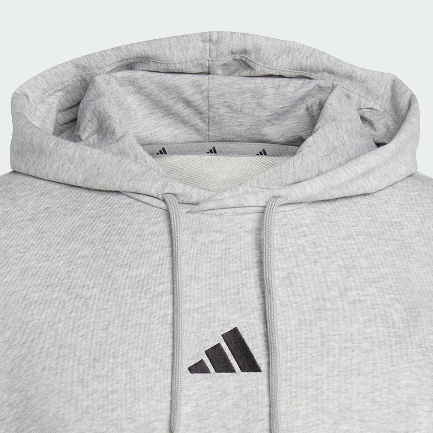 Polerón Hombre con Capucha Essentials 3 Tiras Felpa Francesa Medium Grey Heather