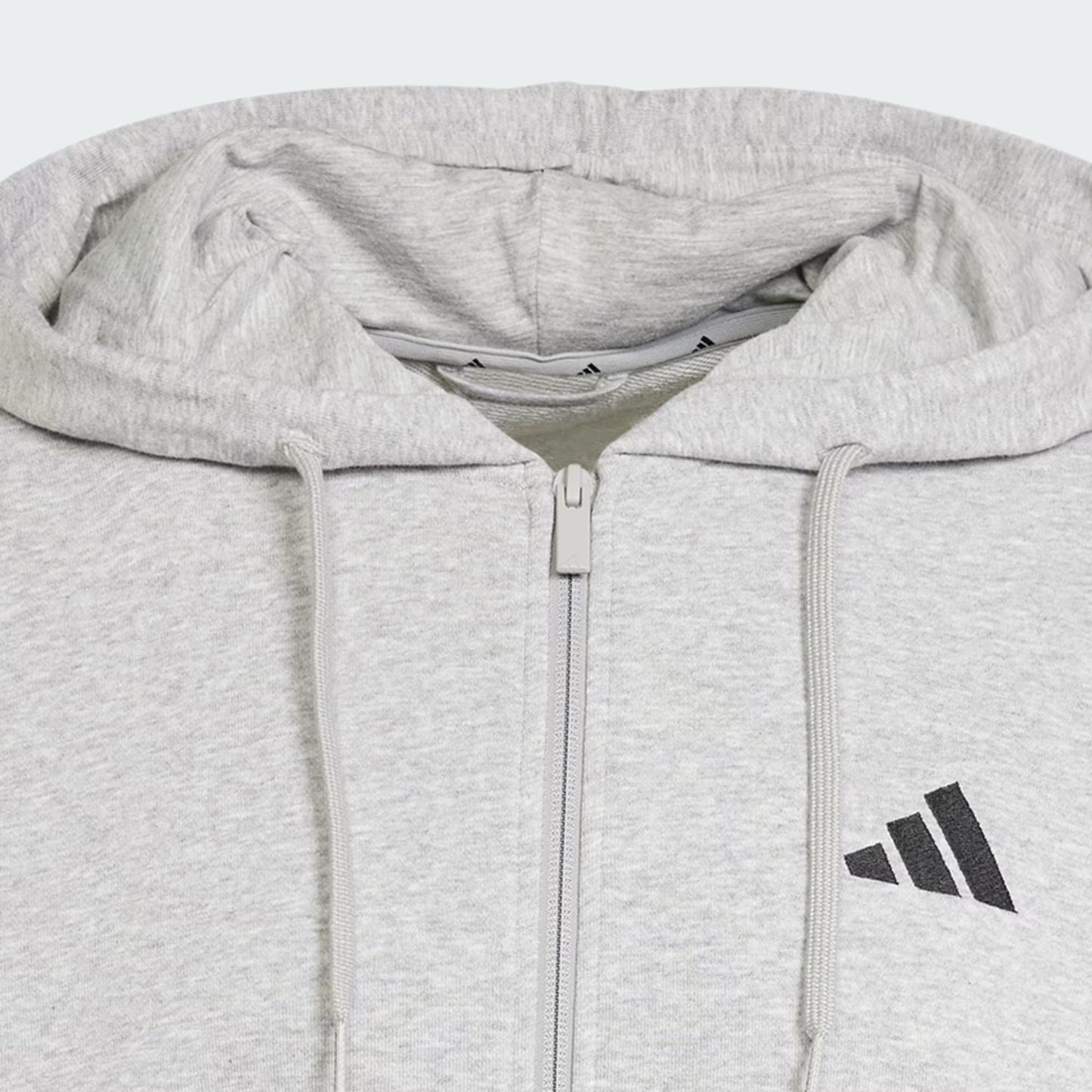 Polerón Hombre Capucha Essentials 3 Tiras French Terry Plomo