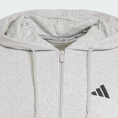 Polerón Hombre Capucha Essentials 3 Tiras French Terry Plomo