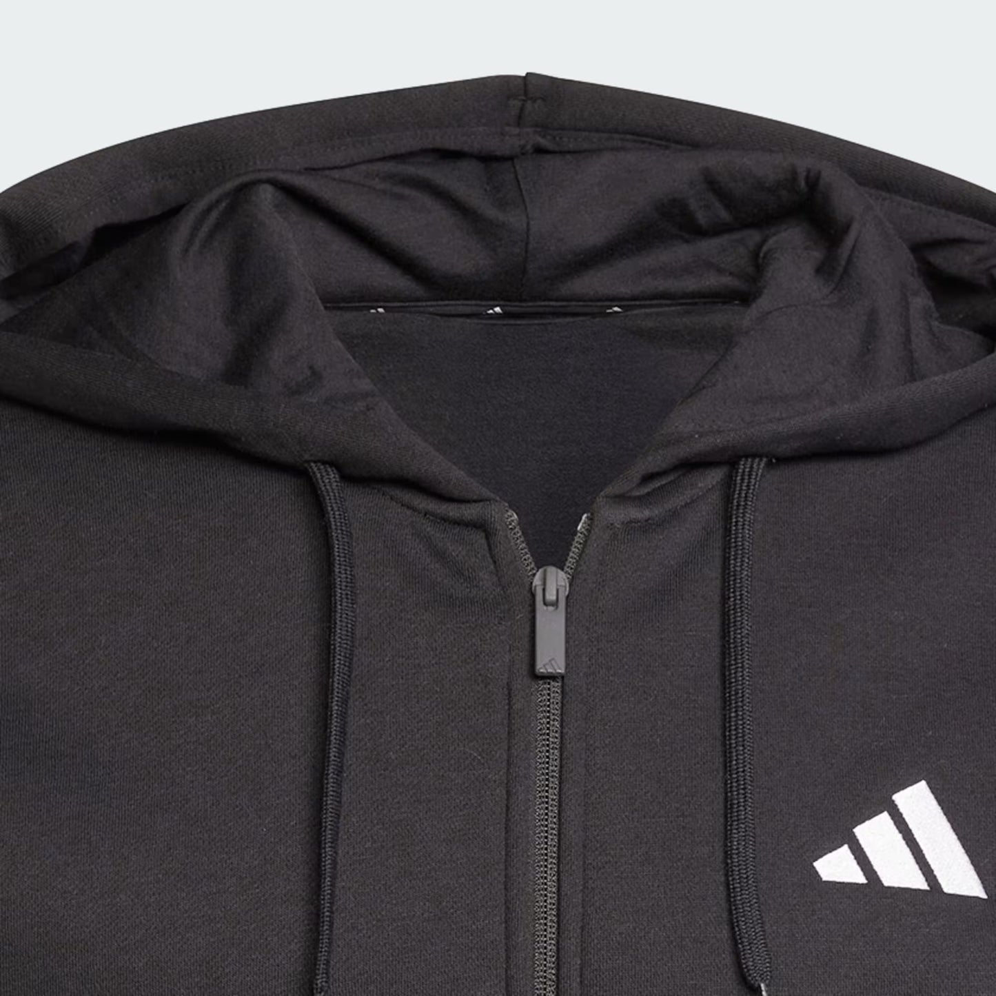 Polerón Hombre Capucha Essentials Fleece 3 Tiras Black