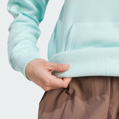 Polerón Mujer Capucha Terrex Multi Logo Pequeño Semi Flash Aqua