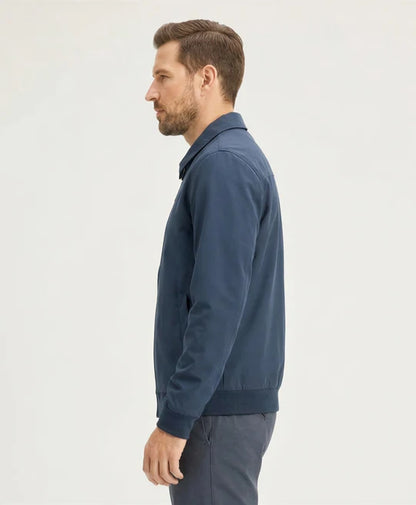 Poleron Hombre Full Zipper Indigo