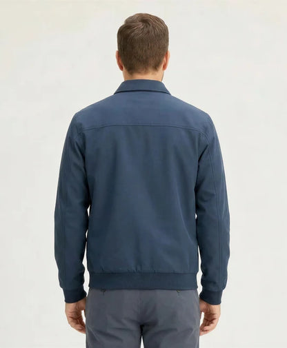 Poleron Hombre Full Zipper Indigo