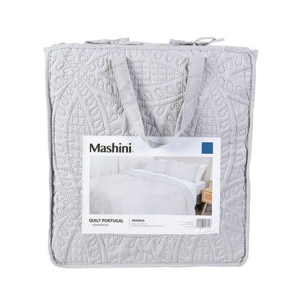Quilt 2 Plazas Portugal Gris