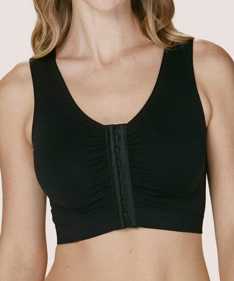 Sostén Mujer Seamless Post Operatorio Negro